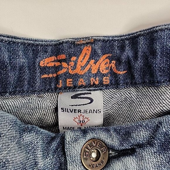 𝅺SILVER Kari Jeans Cropped Size 30 - Picture 8 of 13